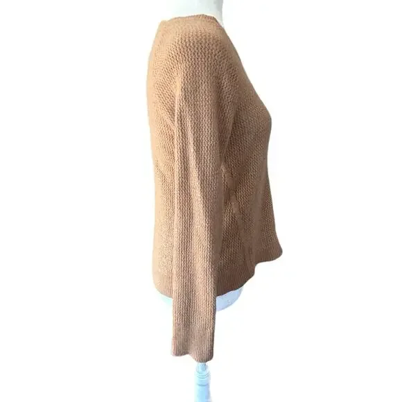 Patagonia Recycled Cashmere Wool Sweater Womens Small Brown Tan Knit Crew L/S - Picture 9 of 13